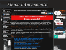 Tablet Screenshot of fisica-interessante.com